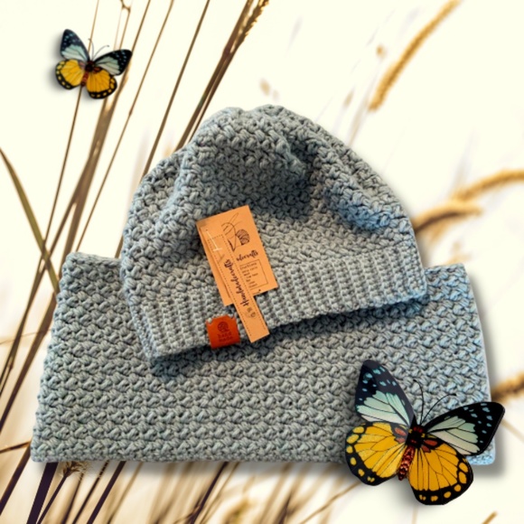 Sage Spice Hat and Cowl Set (Crochet) - Picture 4 of 5